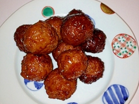 人参ジュース絞りカスで☆肉団子の甘酢あん☆